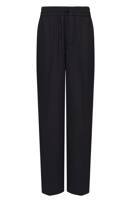 Брюки изо льна и хлопка Brioni RP2Z0L/PA106 Чёрный RP2Z0L/PA106
