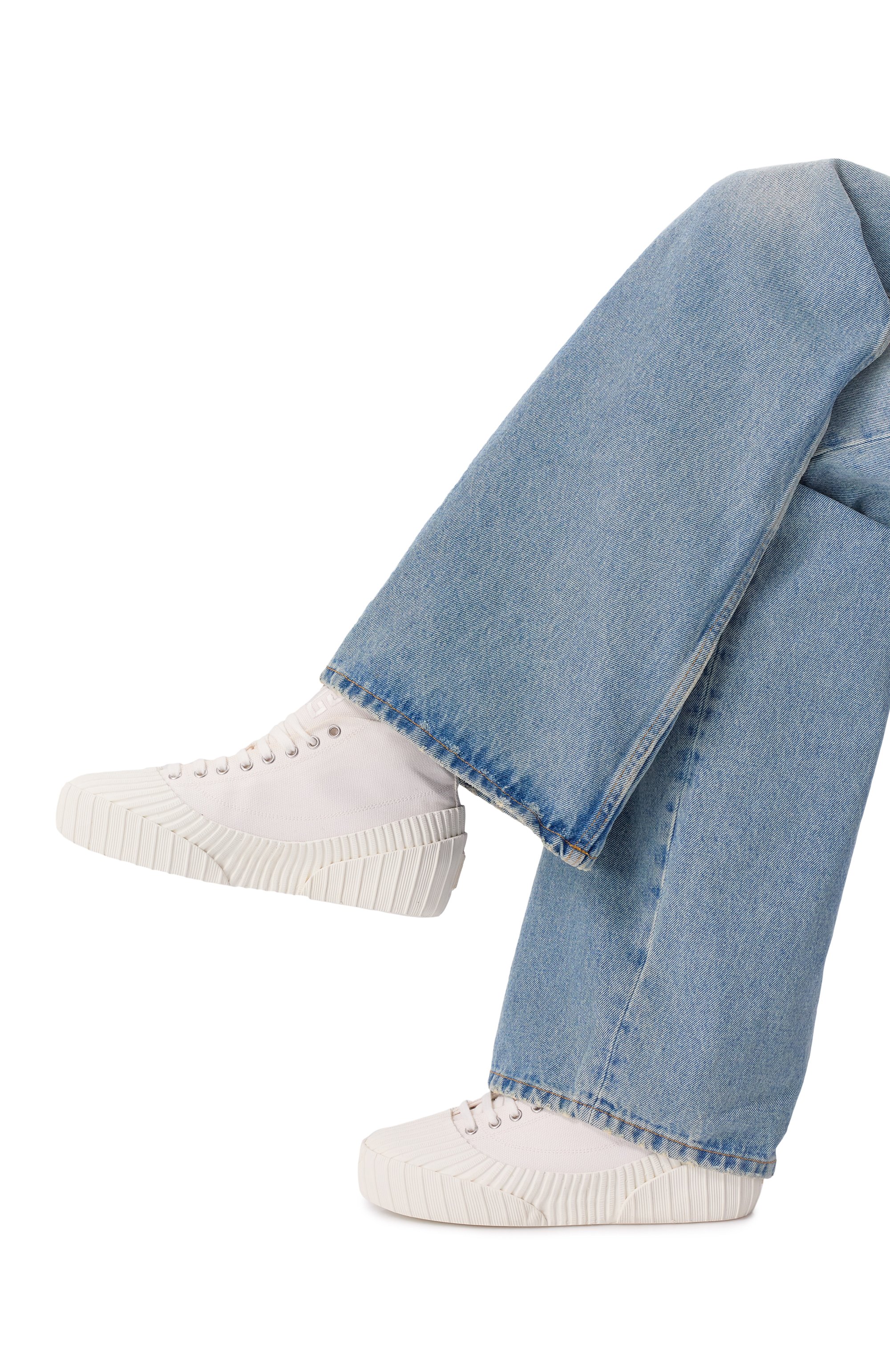 Текстильные кеды riff low BALMAIN, арт. FN1VI756/TCNS, фото 2