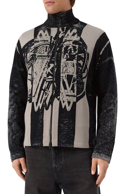 Хлопковый кардиган DIESEL темно-серого цвета по цене 48600 руб., арт. A19469/0NKCJ, фото 3 Хлопковый кардиган DIESEL, арт. A19469/0NKCJ, фото 3