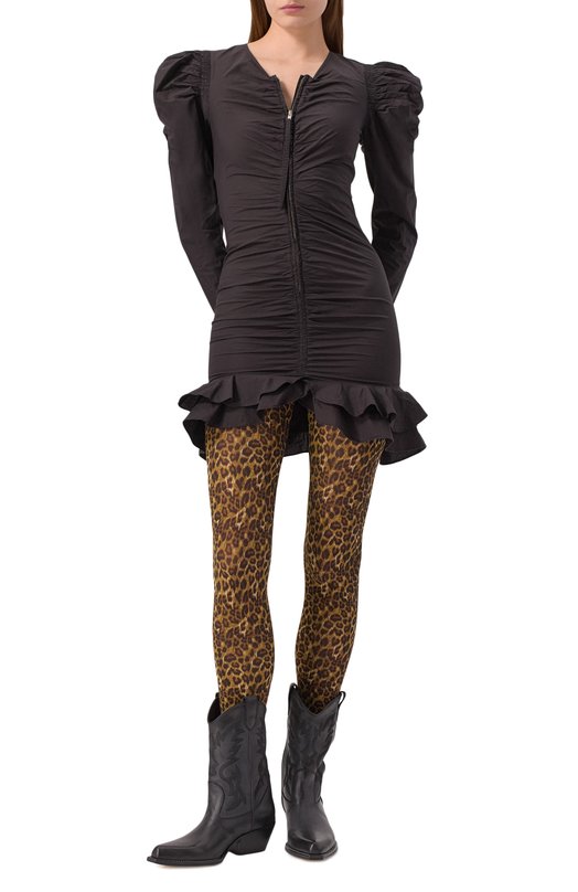 Хлопковое платье Isabel Marant Etoile 25PR00685FA/C1J06E Чёрный  25PR00685FA/C1J06E Фото 2