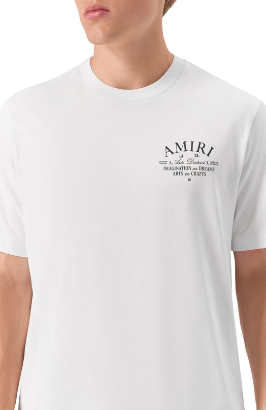 Хлопковая футболка Amiri AMJYTE1071 Белый  AMJYTE1071 Фото 5