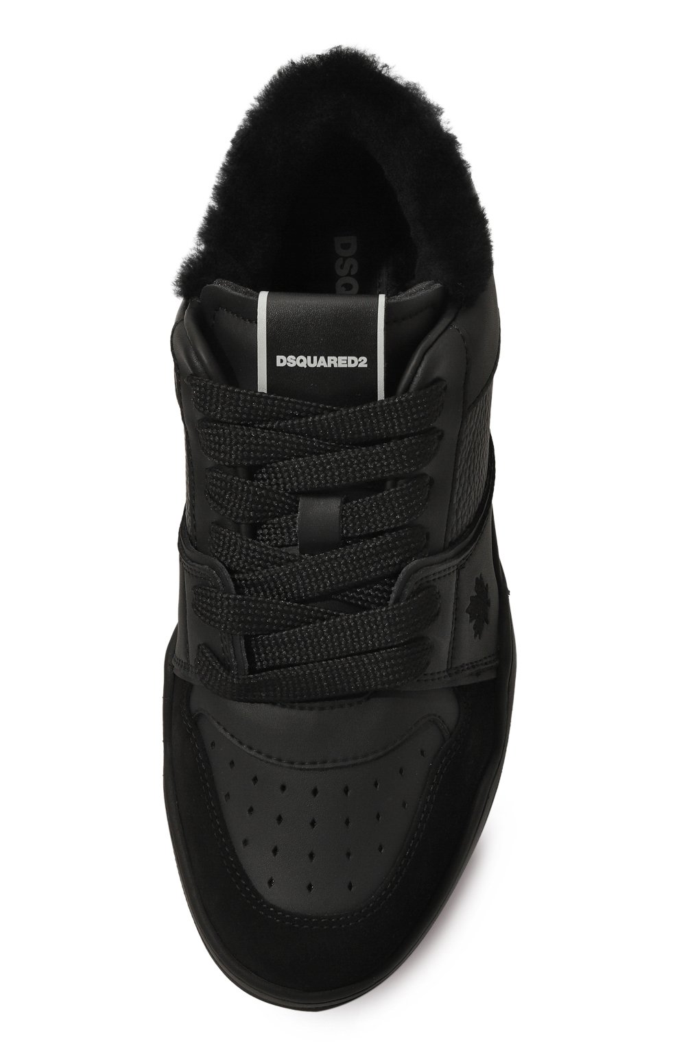Кожаные кеды spiker DSQUARED2 черного цвета по цене 46400 руб., арт. SNW0372/23807617, фото 6 Кожаные кеды spiker DSQUARED2, арт. SNW0372/23807617, фото 6