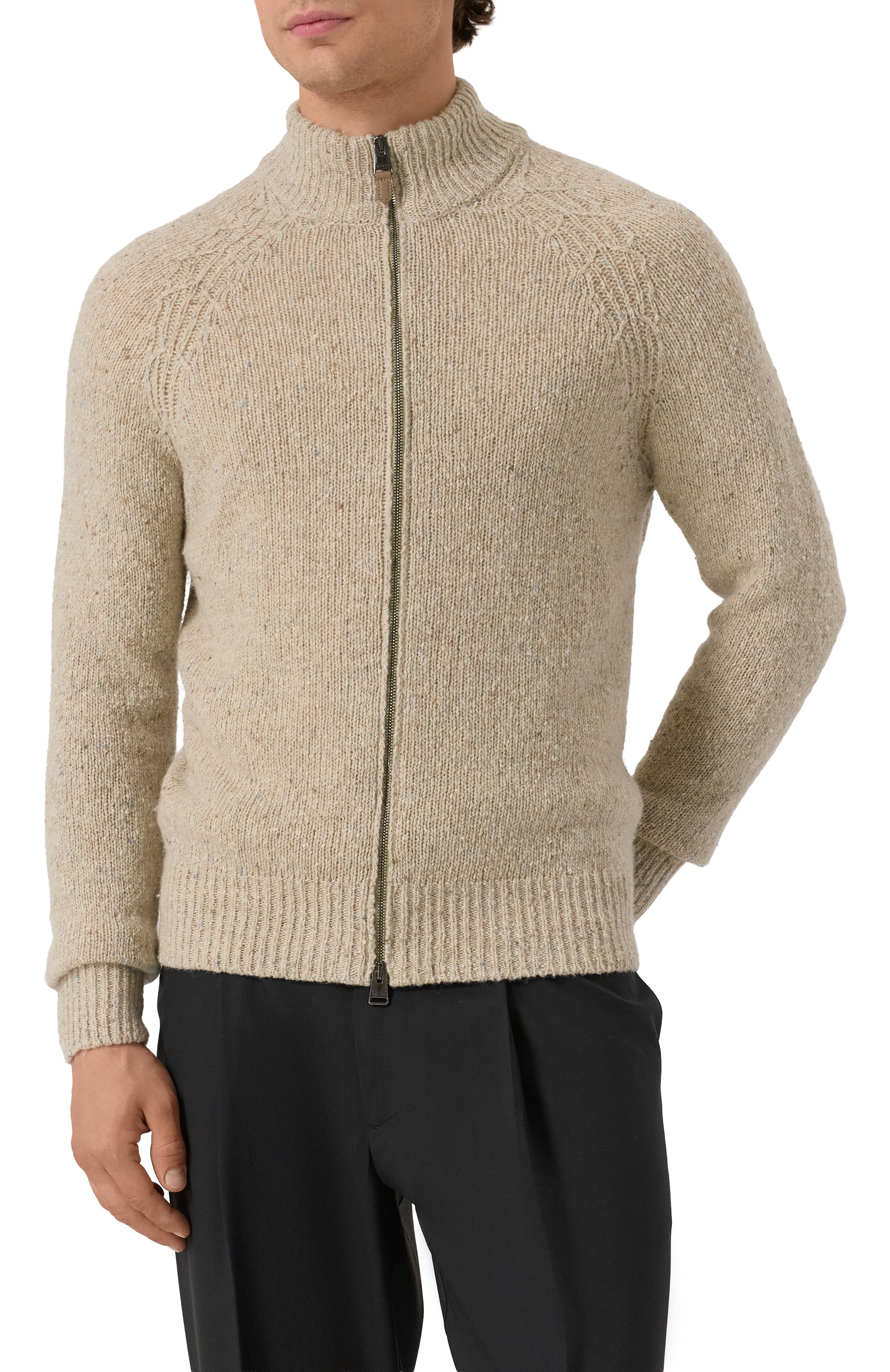 Кардиган из шерсти и вискозы CANALI, арт. C1114/MK02364, фото 3