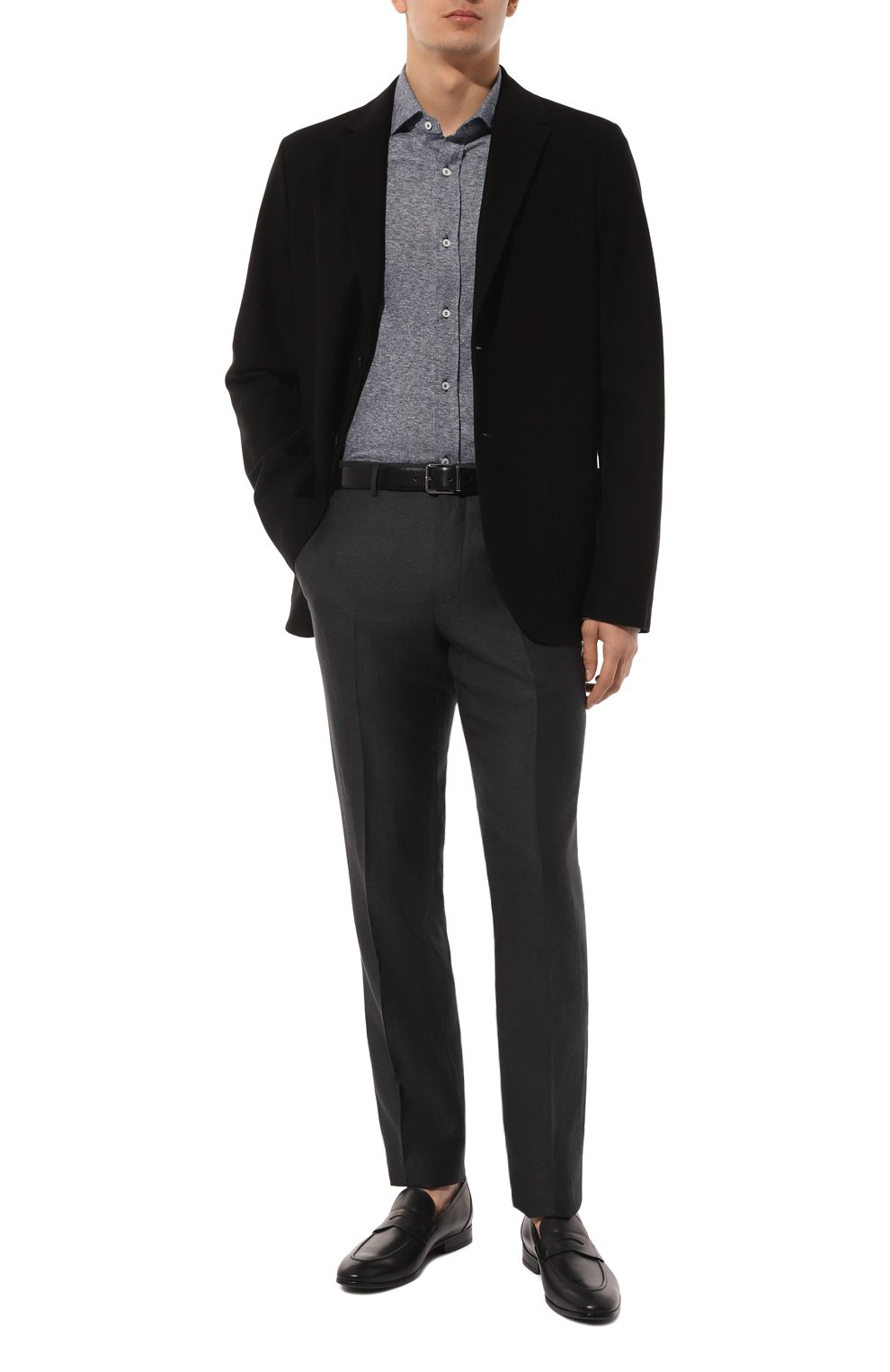 Рубашка изо льна и хлопка BRUNELLO CUCINELLI, арт. MW835B2269, фото 2