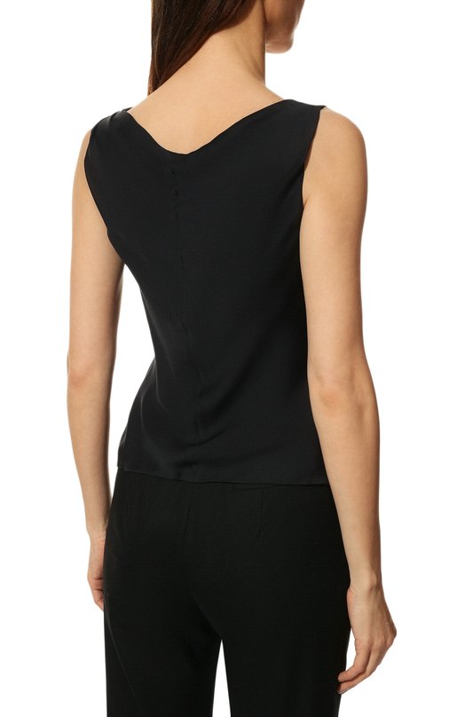 Шелковый топ Giorgio Armani 8CHCKZ30/TZ136 Чёрный  8CHCKZ30/TZ136 Фото 4