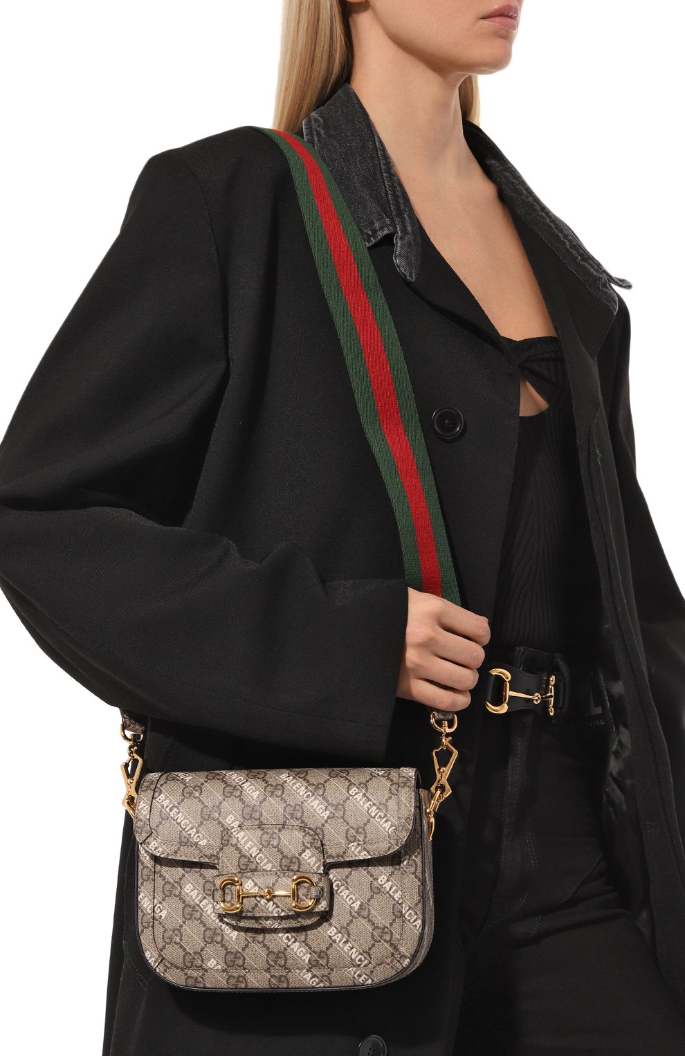 Сумка 1955 horsebit mini gucci x balenciaga GUCCI, арт. 658574 ULZAG, фото 2