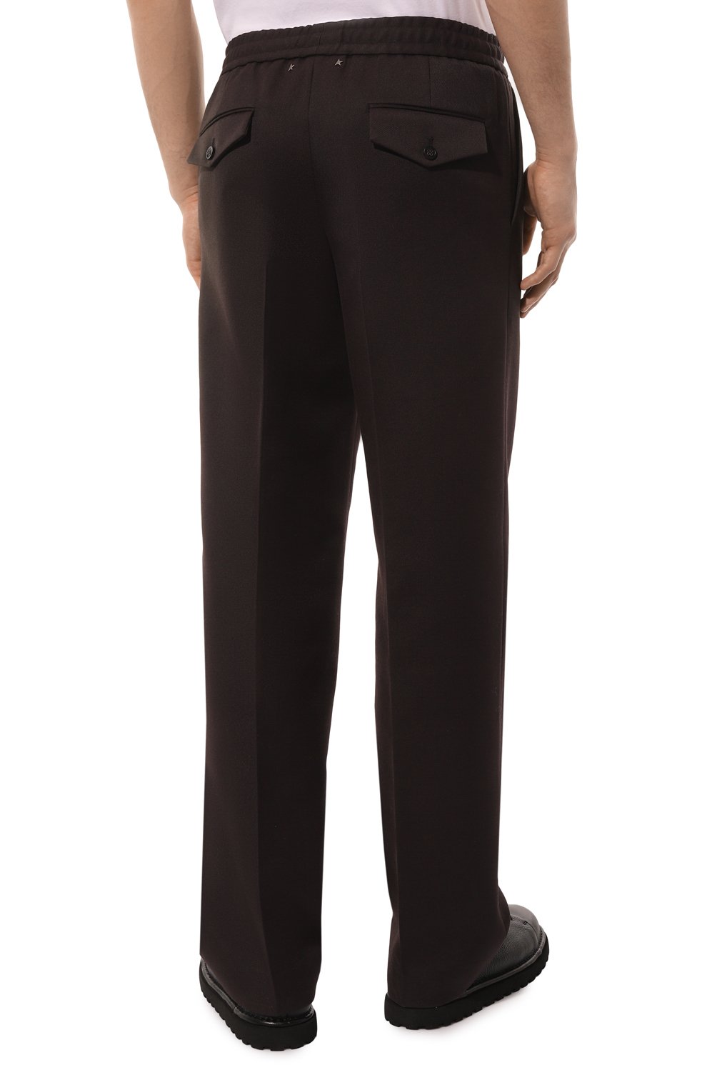 Брюки GOLDEN GOOSE DELUXE BRAND темно-коричневого цвета по цене 58900 руб., арт. GMP01150/P00069490110, фото 4 Брюки GOLDEN GOOSE DELUXE BRAND, арт. GMP01150/P00069490110, фото 4