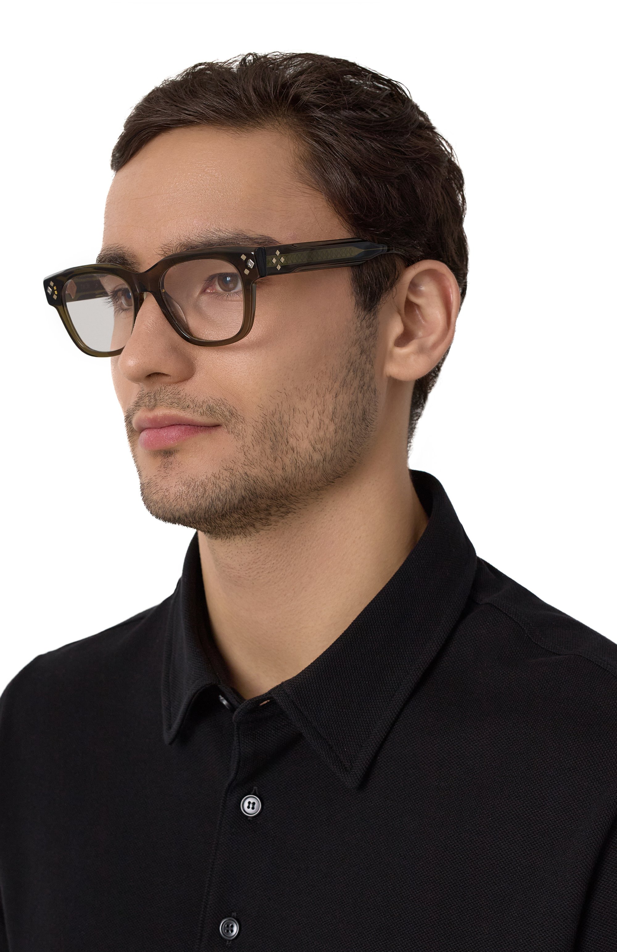 Оправа DIOR EYEWEAR хаки цвета по цене 82300 руб., арт. CD DIAM0ND0 S4I 5500, фото 2 Оправа DIOR EYEWEAR, арт. CD DIAM0ND0 S4I 5500, фото 2