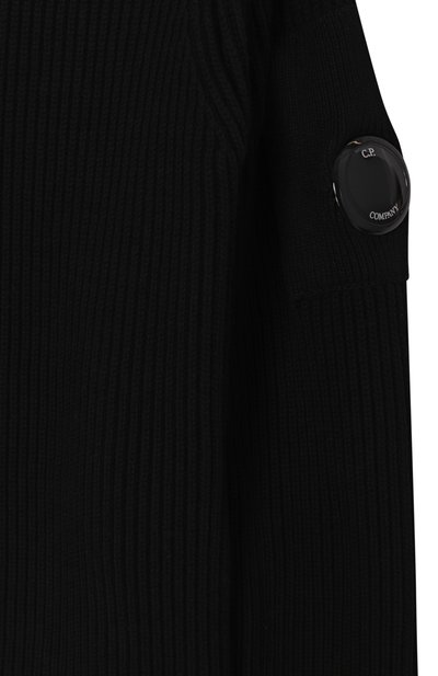 Хлопковый кардиган C.P. COMPANY черного цвета по цене 22200 руб., арт. CUW00G/LHE76/4-8, фото 3 Хлопковый кардиган C.P. COMPANY, арт. CUW00G/LHE76/4-8, фото 3