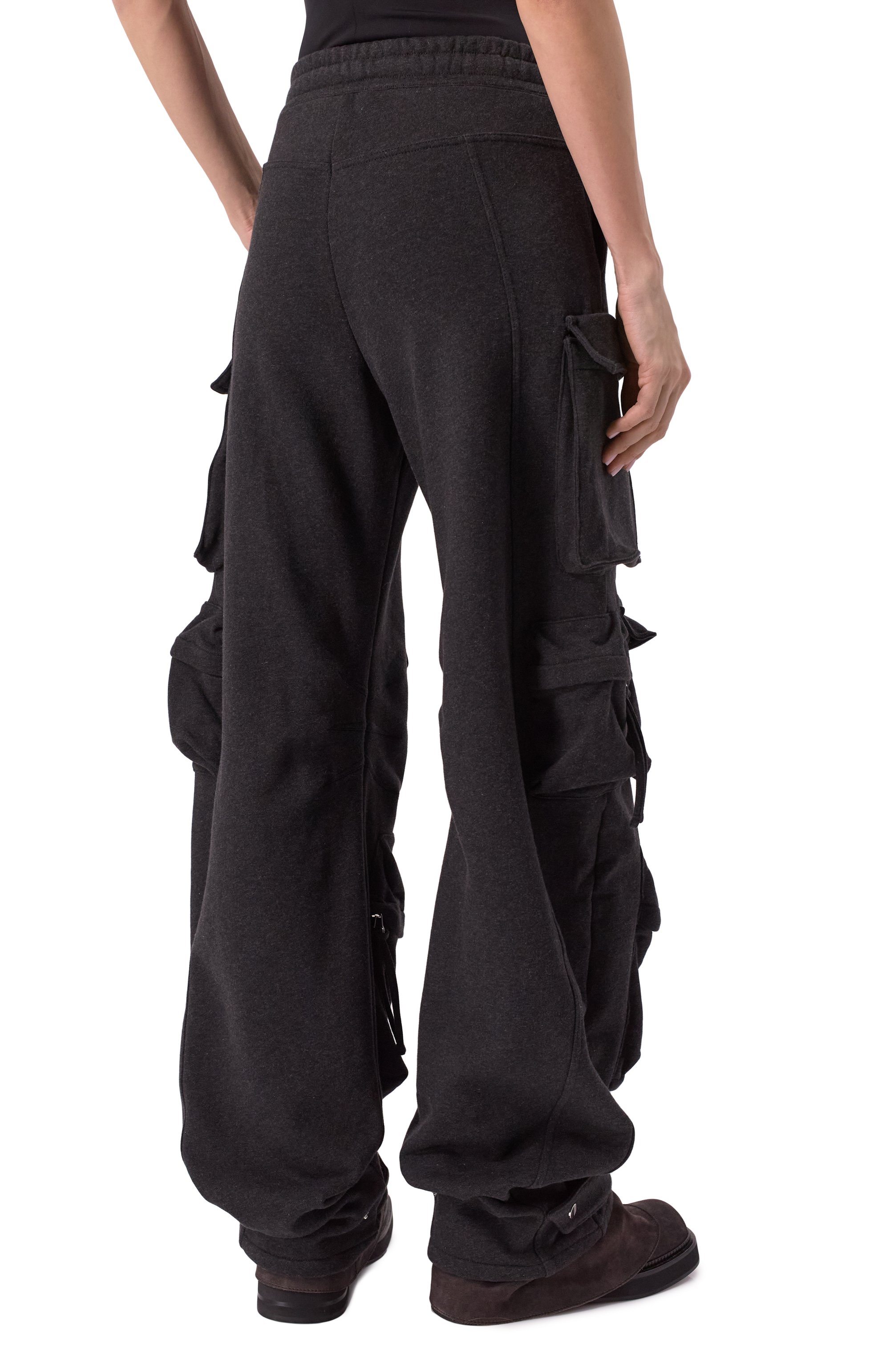 Хлопковые брюки-карго THE ATTICO, арт. 250WCP00260/JJF007AA, фото 4