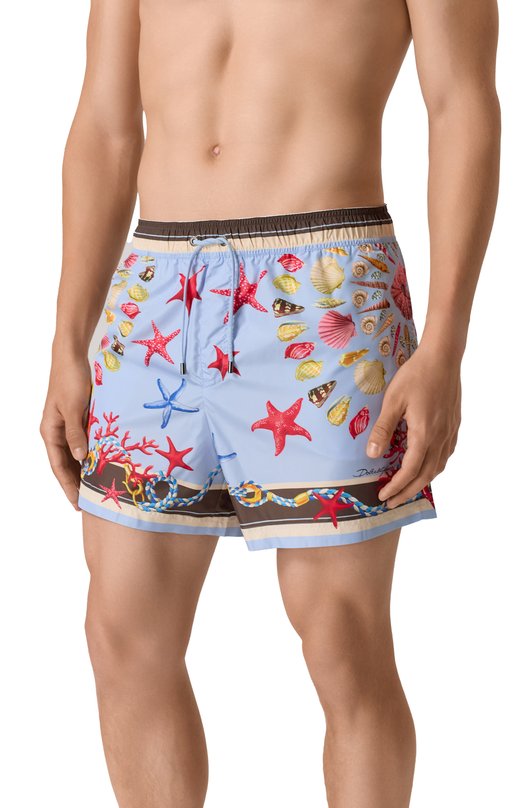 Плавки-шорты Dolce & Gabbana M4F34T/FIM60 Голубой  M4F34T/FIM60 Фото 2