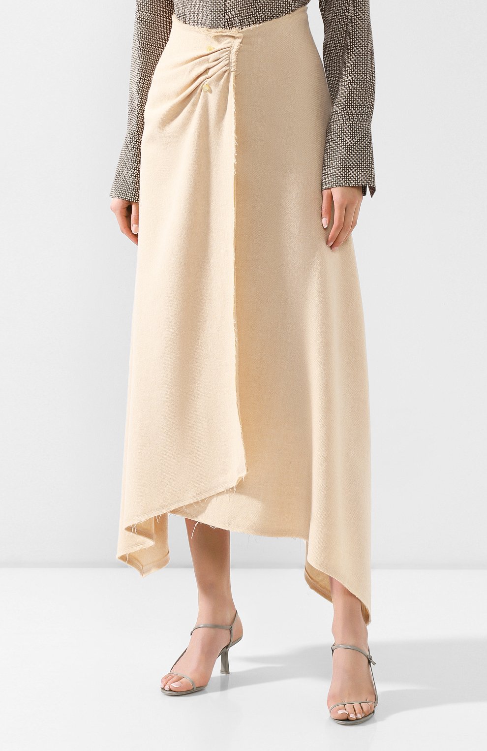 Шерстяная юбка NANUSHKA, арт. RUPI_CREME_S0FT WINTER SHIRTING, фото 3