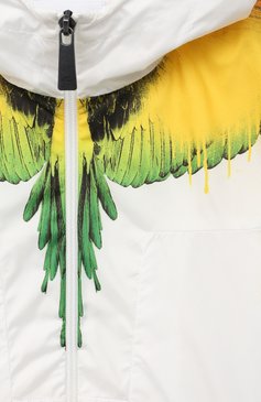 Детского ветровка MARCELO BURLON KIDS OF MILAN белого цвета, арт. 21E/B/MB/5238/5030/2-6Y | Фото 3 (Рукава: Длинные; Материал подклада: Синтетический материал; Материал внешний: Синтетический материал; Кросс-КТ: Ветровки, Демисезон; Региональные ограничения белый список (Axapta Mercury): RU; Драгоценные камни: Проставлено; Материал сплава: Проставлено)