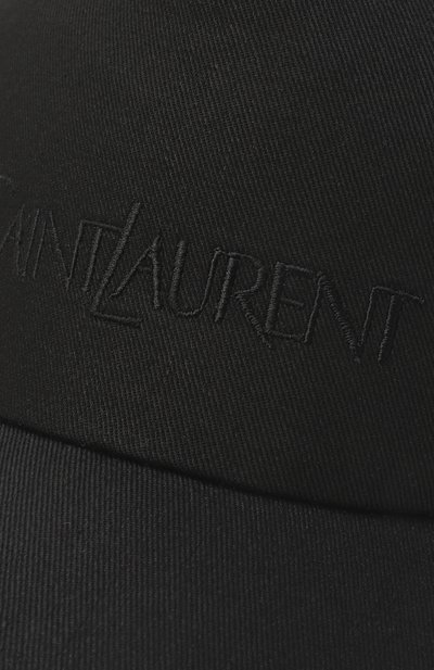 Бейсболка из хлопка и льна SAINT LAURENT, арт. 778063/3YP19, фото 3