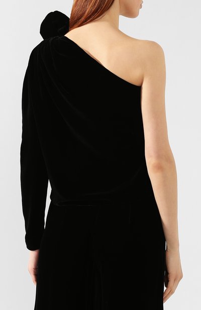 Бархатный топ VIKA GAZINSKAYA черного цвета по цене 66180 руб., арт. SS19-1251, фото 4 Бархатный топ VIKA GAZINSKAYA, арт. SS19-1251, фото 4