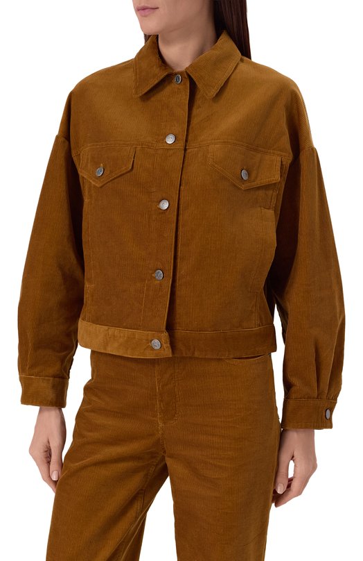 Вельветовая куртка A.P.C. F02905/C0HH0 Коричневый  F02905/C0HH0 Фото 3