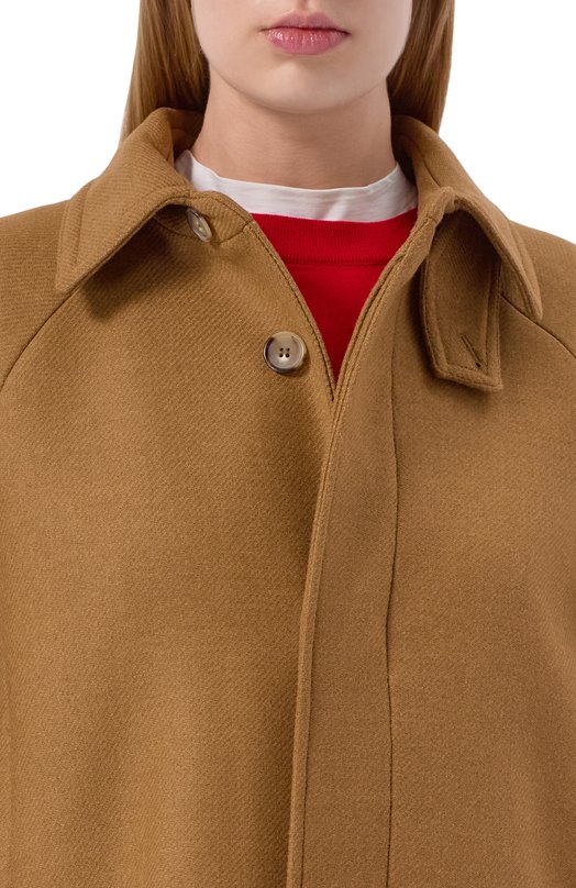 Шерстяное пальто A.P.C. F01533/WVBEB Бежевый  F01533/WVBEB Фото 5