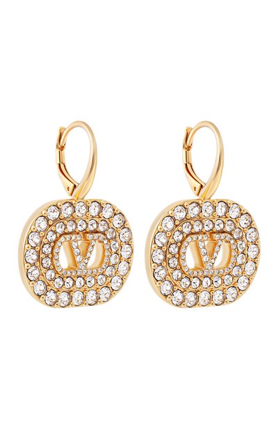 Серьги VALENTINO золотого цвета по цене 98650 руб., арт. 9W2J0CE1/YCW, фото 3 Серьги VALENTINO, арт. 9W2J0CE1/YCW, фото 3