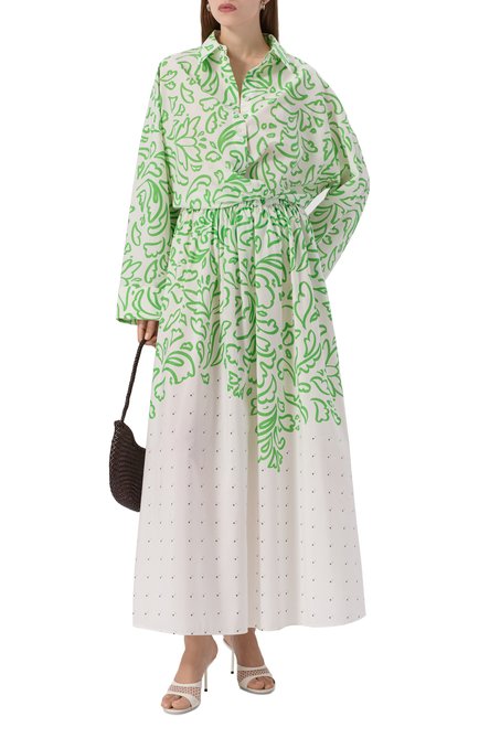 Женская юбка из хлопка и шелка ХОХЛОМА Х АЛЕНА АХМАДУЛЛИНА, арт. WTS2243