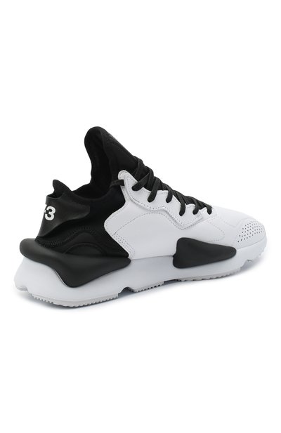 Кожаные кроссовки kaiwa Y-3 черно-белого цвета по цене 44250 руб., арт. FX7280/M, фото 4 Кожаные кроссовки kaiwa Y-3, арт. FX7280/M, фото 4