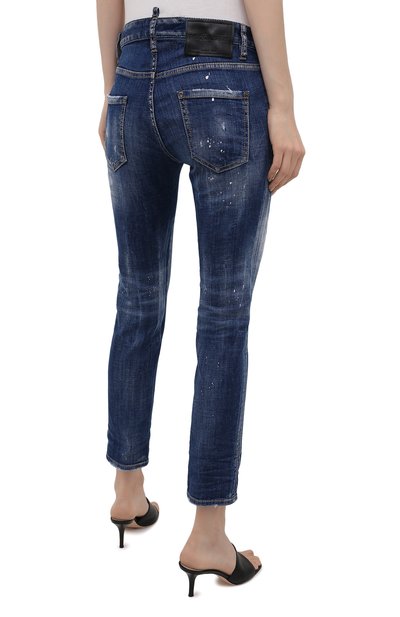 Джинсы DSQUARED2 темно-синего цвета по цене 62150 руб., арт. S80LA0028/S30342, фото 4 Джинсы DSQUARED2, арт. S80LA0028/S30342, фото 4