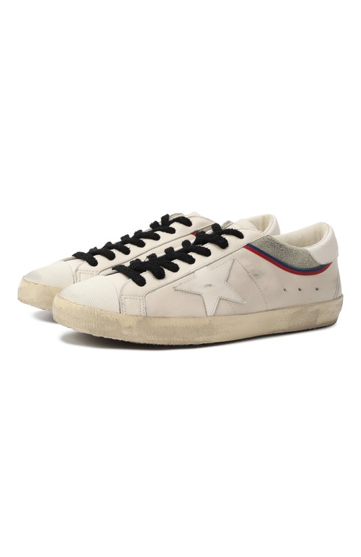 Кожаные кеды Super Star Golden Goose Deluxe Brand GMF00841.F006866 Белый GMF00841.F006866
