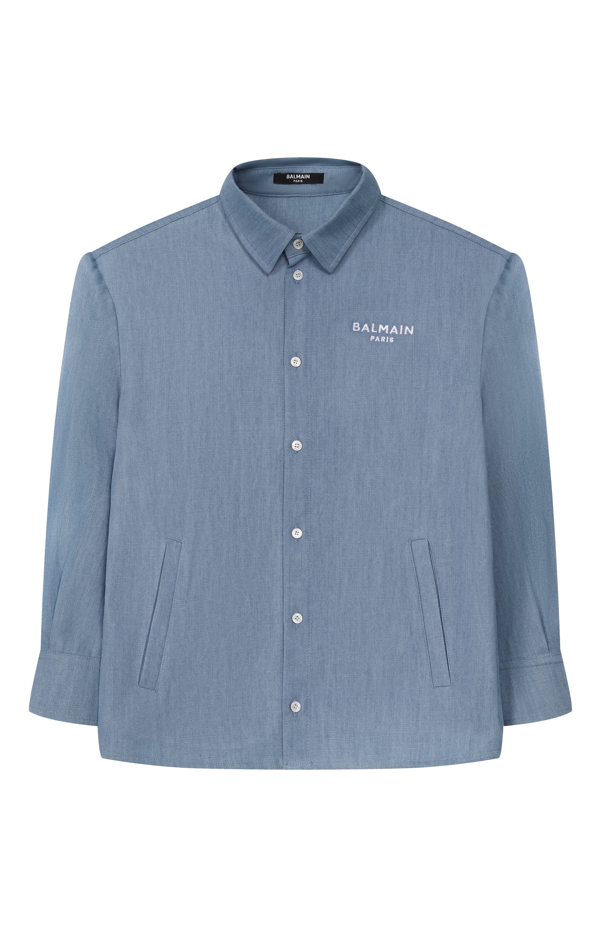 Рубашка из хлопка и лиоцелла BALMAIN, арт. BY5P50, фото 1