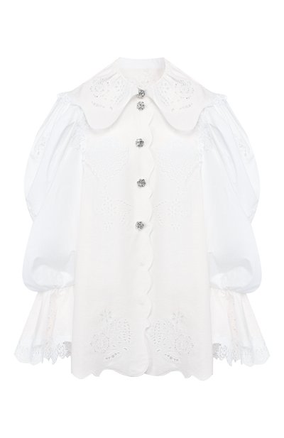 Женская блузка из смеси хлопка и льна DOLCE & GABBANA, арт. F5K43Z/FG4AC