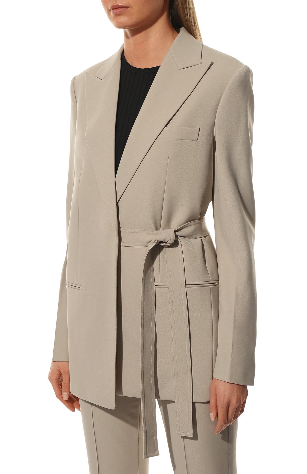 Жакет HELMUT LANG бежевого цвета по цене 59950 руб., арт. L09HW102, фото 3 Жакет HELMUT LANG, арт. L09HW102, фото 3