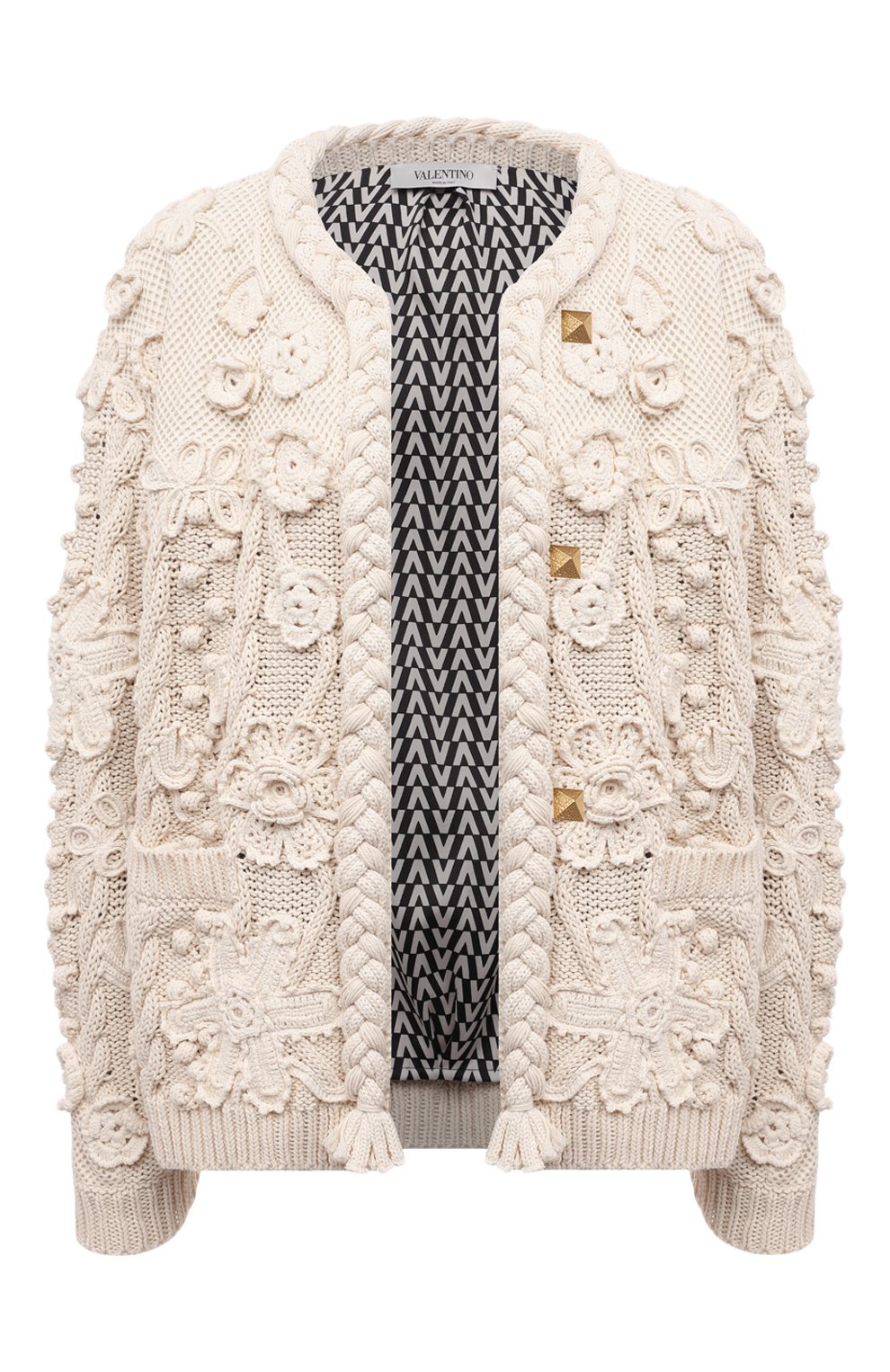 Хлопковый кардиган VALENTINO, арт. VB3KH01D693, фото 1