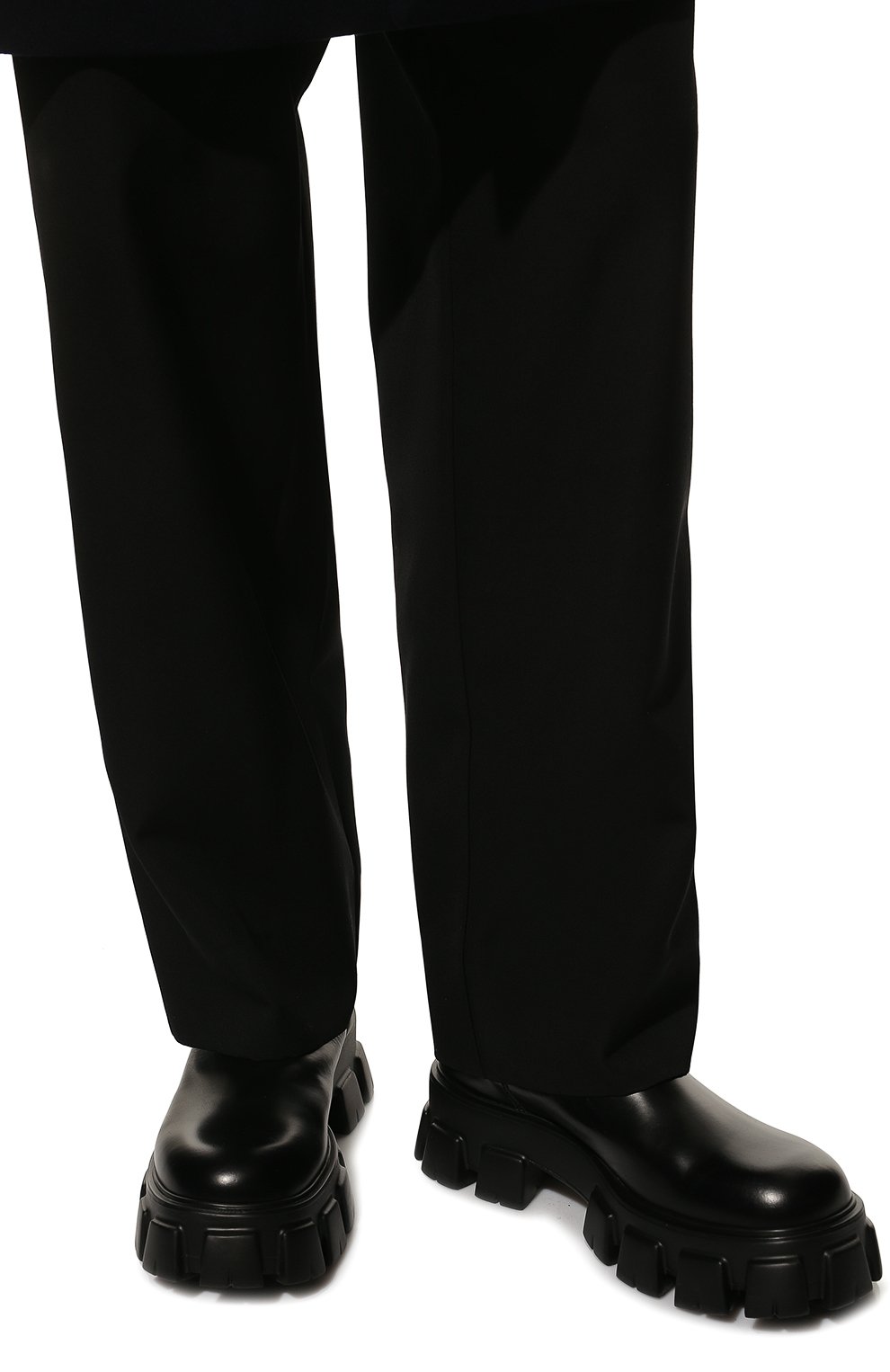 Кожаные челси PRADA, арт. 2UE027-B4L-F0002, фото 3