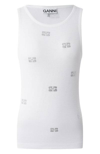 Женская хлопковая майка GANNI, арт. T4087