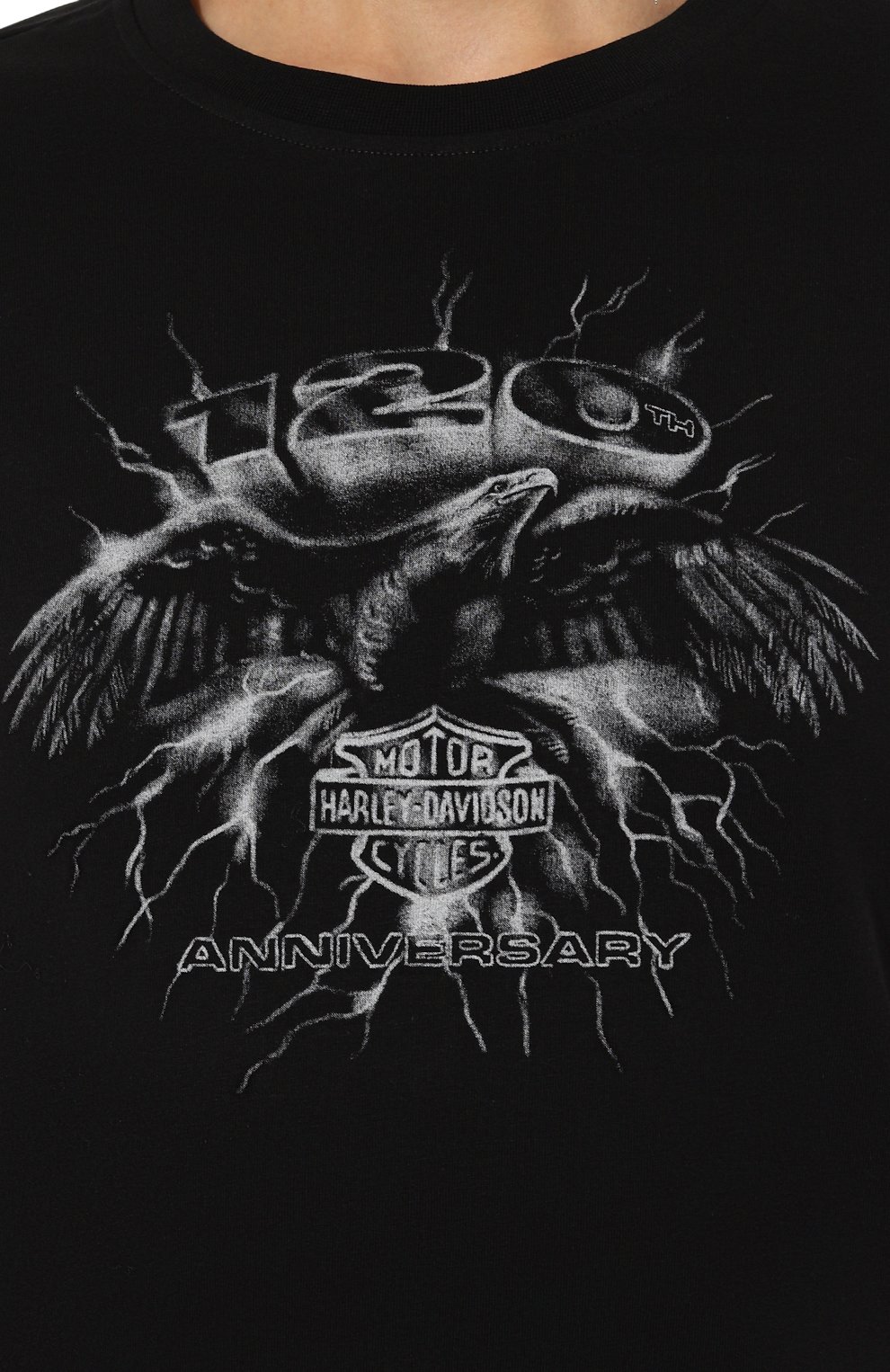 Хлопковая футболка 120th anniversary HARLEY-DAVIDSON, арт. 97553-23VW, фото 5