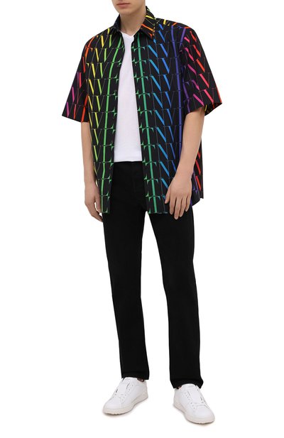 Хлопковая рубашка VALENTINO разноцветного цвета по цене 89950 руб., арт. VV3AAB756G5, фото 2 Хлопковая рубашка VALENTINO, арт. VV3AAB756G5, фото 2