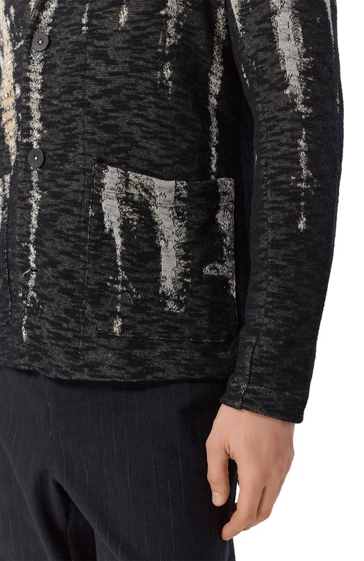Пиджак из хлопка и лиоцелла Transit CFUTRC18533 Чёрно-белый  CFUTRC18533 Фото 5