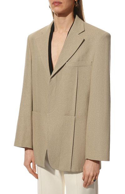 Льняной жакет JACQUEMUS, арт. 213JA101-1029, фото 3