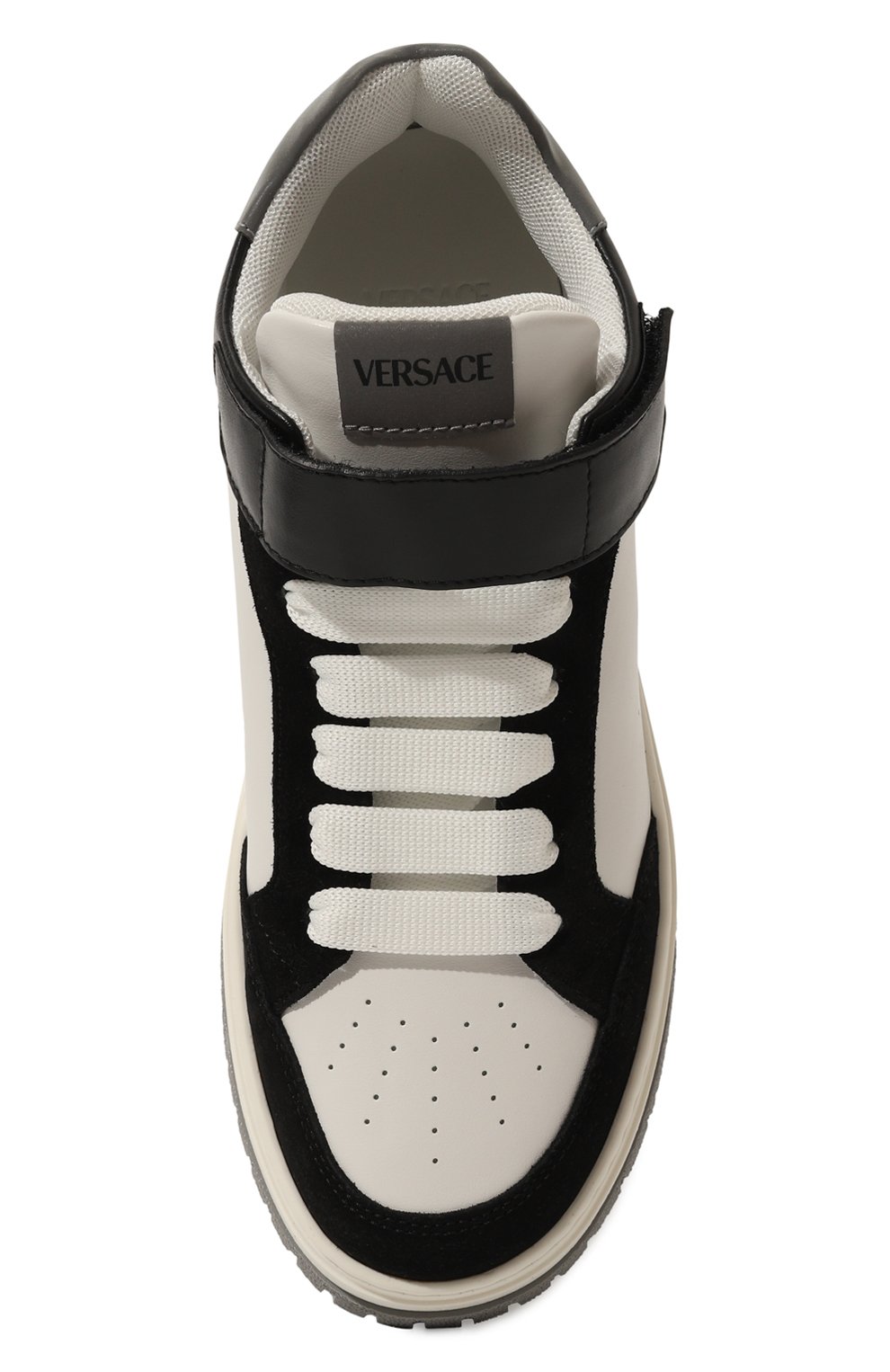 Кожаные кеды VERSACE, арт. 1016572/1A11655/34-40, фото 4