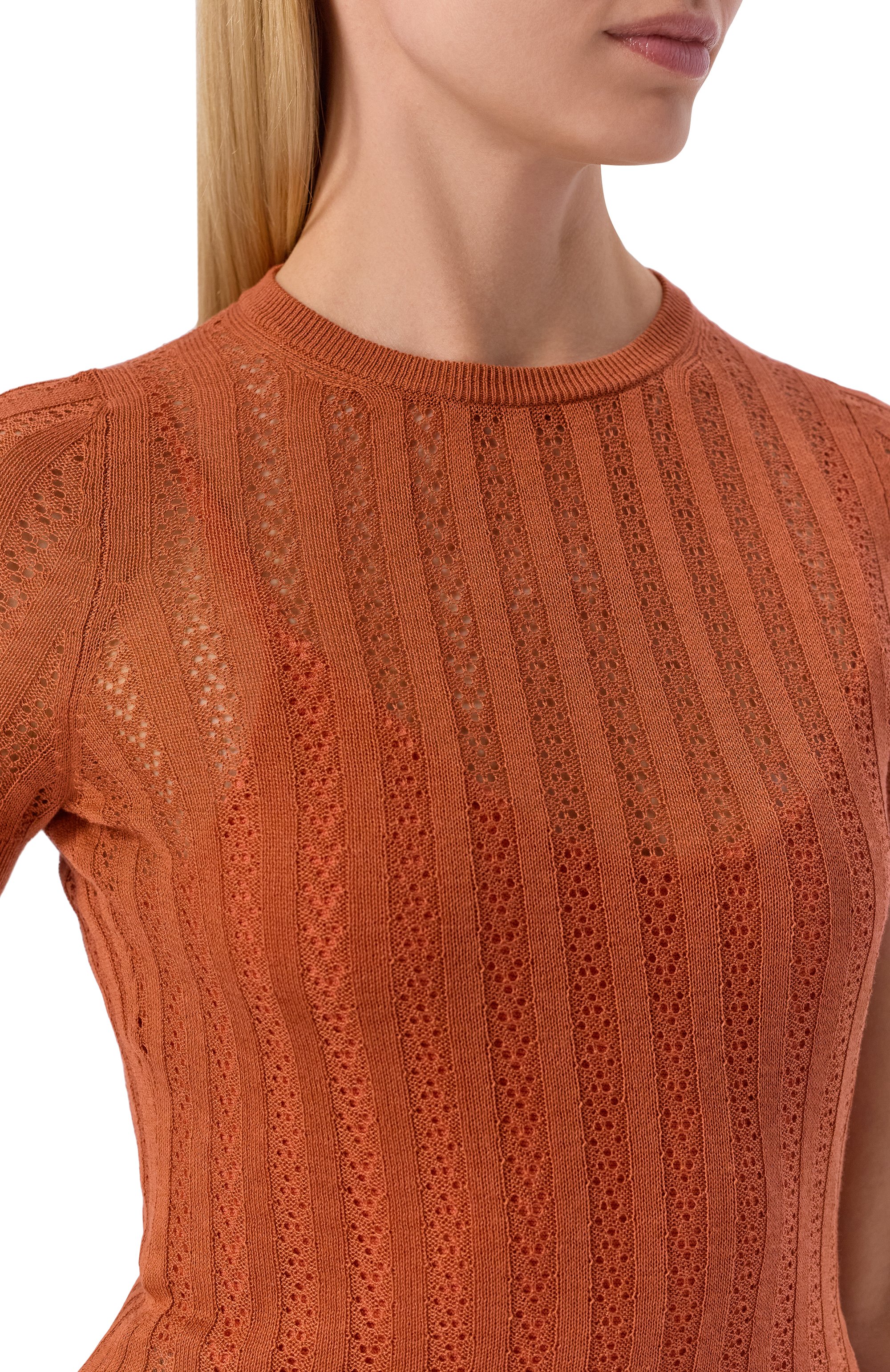 Пуловер из шелка и хлопка MVST, арт. M26.CSW.K431/G0NG, фото 5