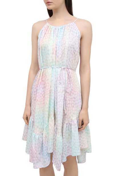 Хлопковое платье A MERE CO разноцветного цвета по цене 69500 руб., арт. AMC-RSS21-322IR, фото 3 Хлопковое платье A MERE CO, арт. AMC-RSS21-322IR, фото 3