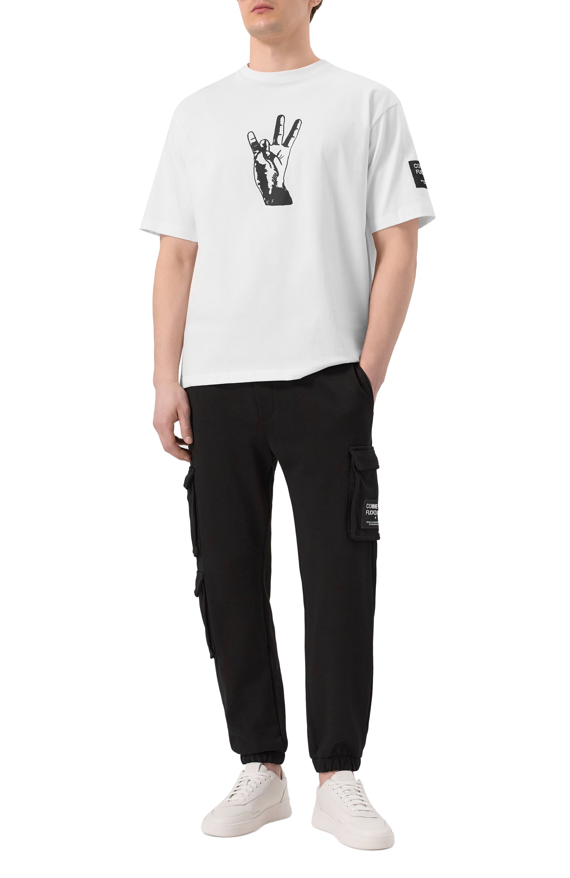 Хлопковые джоггеры COMME DES FUCKDOWN, арт. CFABM01527, фото 2