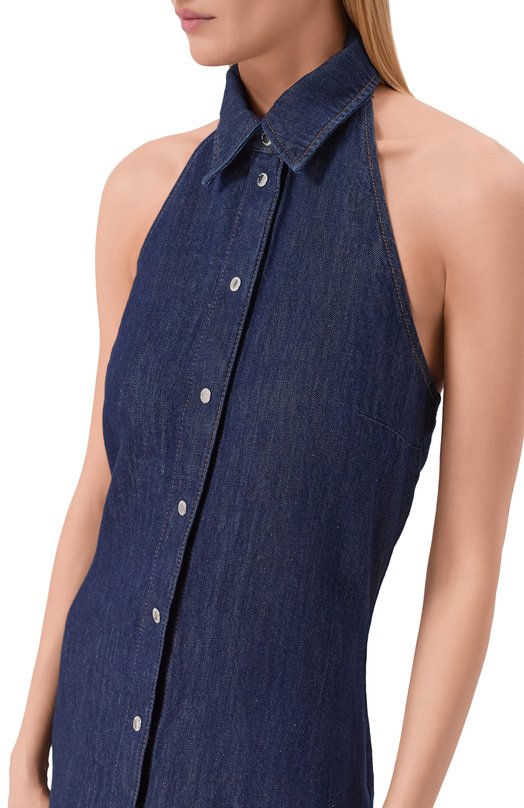 Джинсовое платье 7 For All Mankind 7U7T0U03-BUM Синий  7U7T0U03-BUM Фото 4