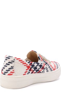 Текстильные слипоны с кристаллами ERMANNO SCERVINO, арт. 55695/36-41, фото 3