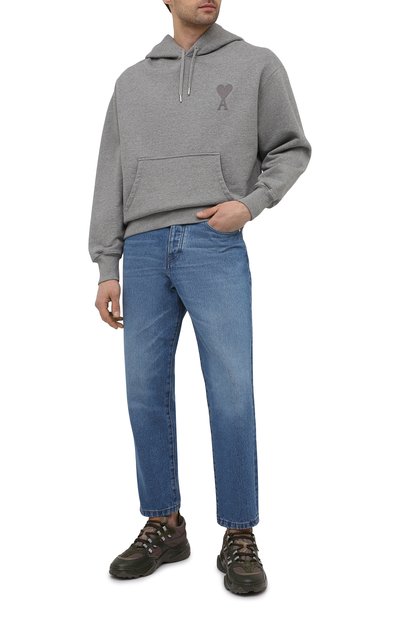 Хлопковое худи AMI, арт. E21HJ058.747, фото 2