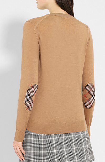 Шерстяной пуловер BURBERRY, арт. 8017020, фото 4