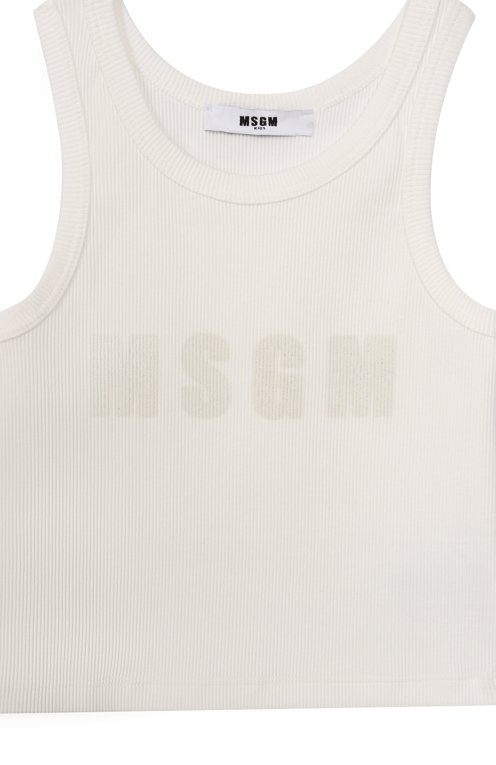 Хлопковая майка MSGM KIDS, арт. S6MSJGTA159, фото 3