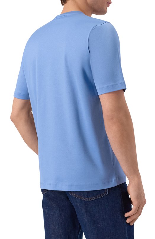 Хлопковая футболка MVST M26.CSM.K423/YAMU Голубой  M26.CSM.K423/YAMU Фото 4