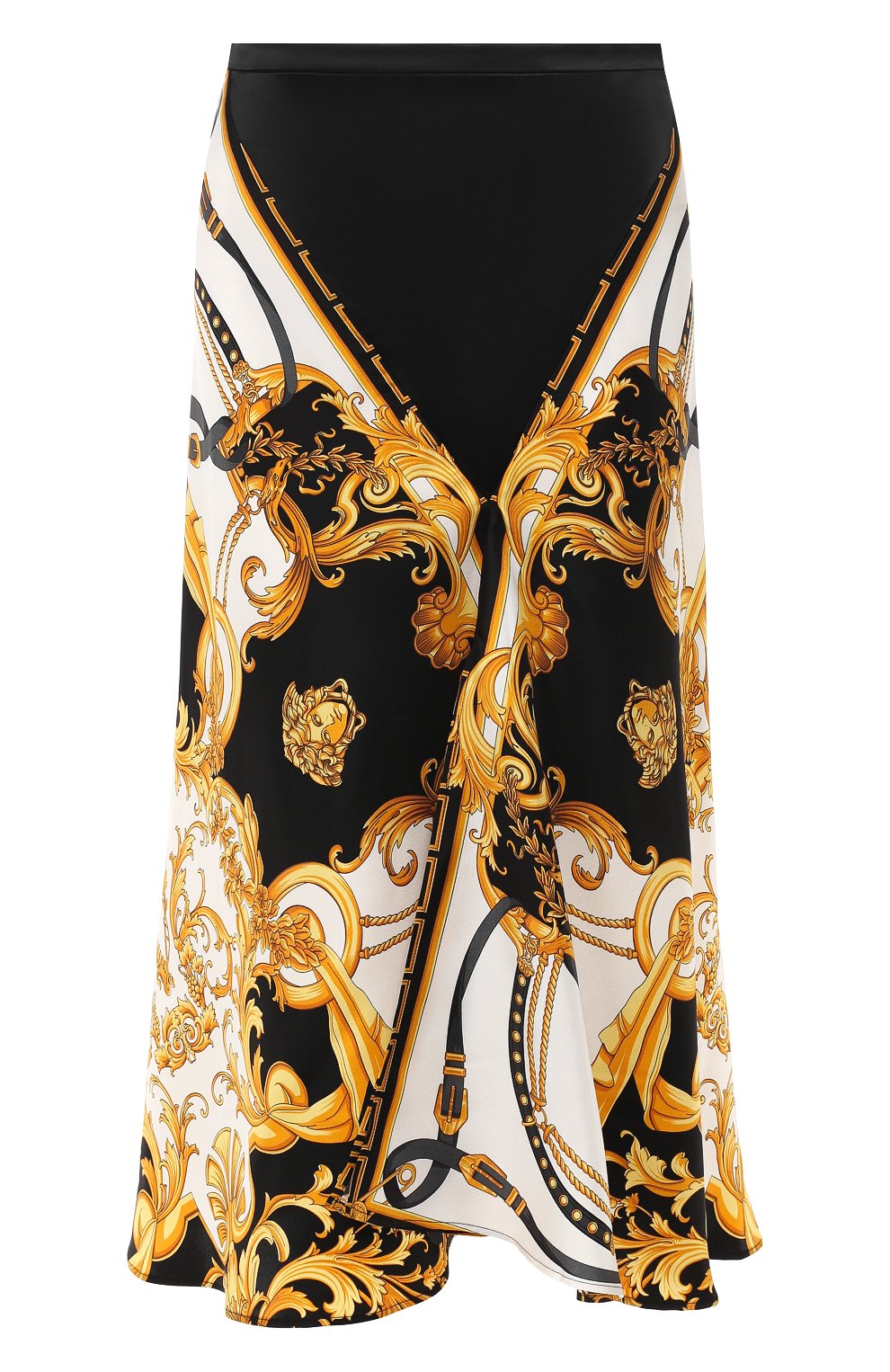 Шелковая юбка VERSACE разноцветного цвета по цене 108000 руб., арт. A85365/A233248, фото 1 Шелковая юбка VERSACE, арт. A85365/A233248, фото 1