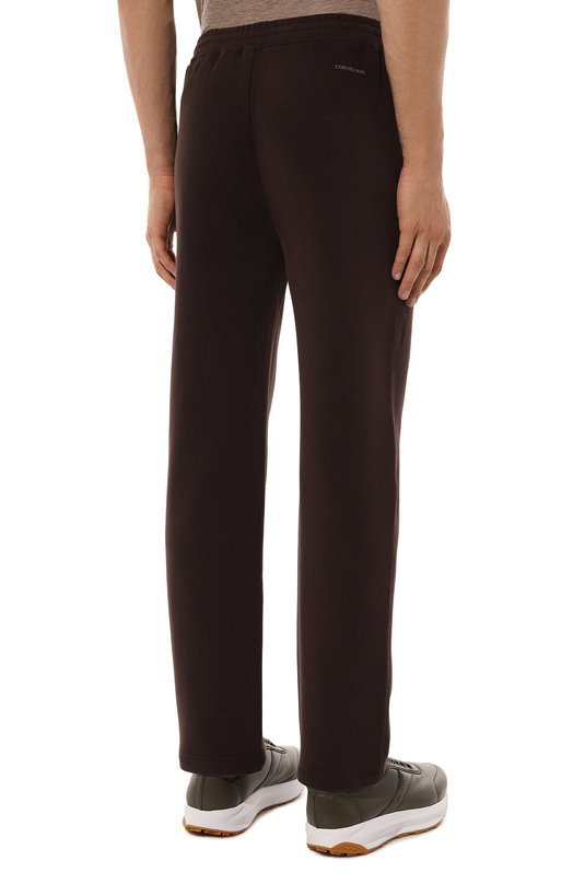 Хлопковые брюки Corneliani 94G561-9425006 Бордовый  94G561-9425006 Фото 4