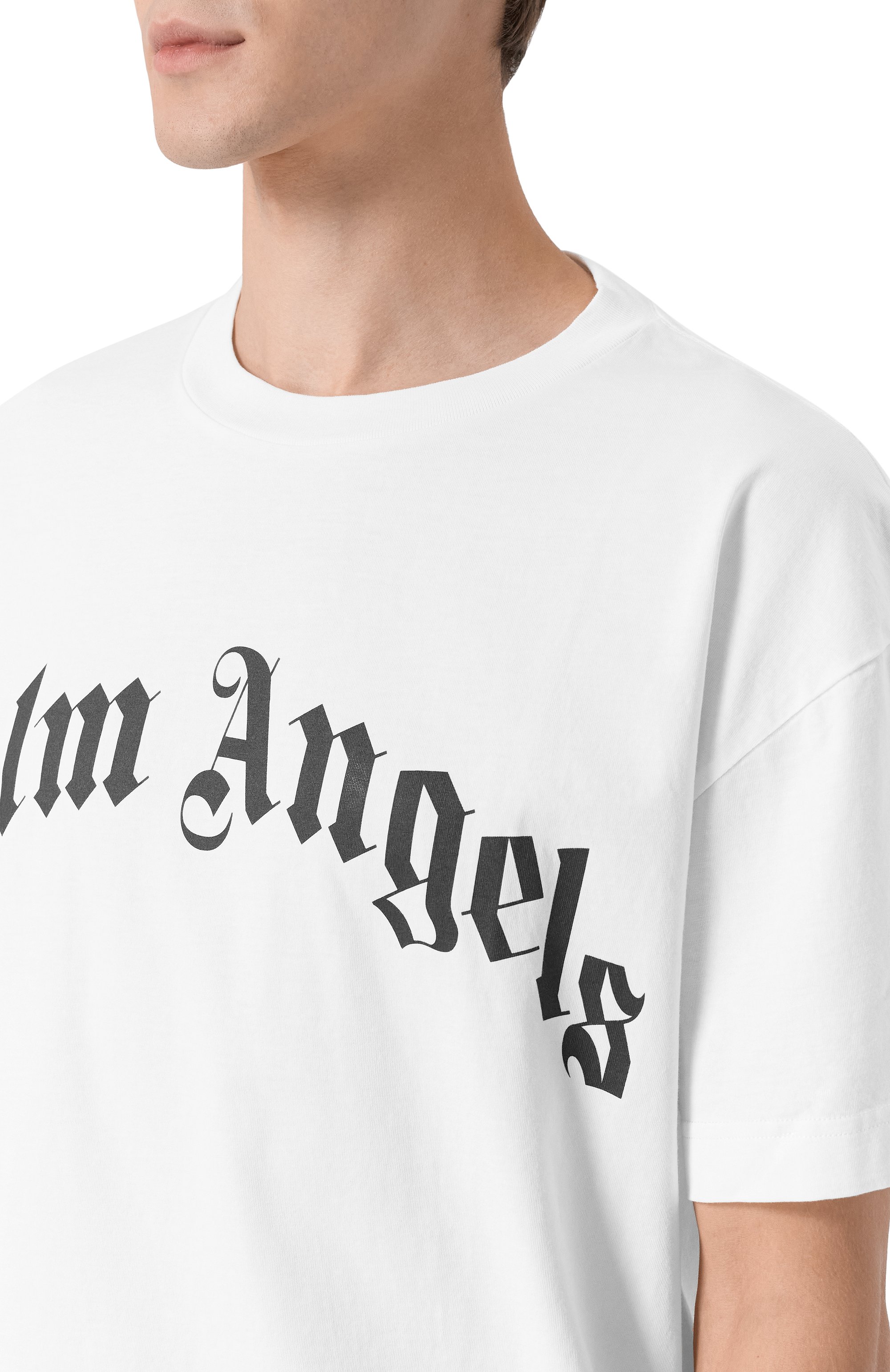 Хлопковая футболка PALM ANGELS, арт. PMAA109F25JER003, фото 5