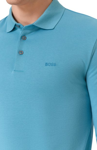 Хлопковое поло BOSS, арт. 50468392, фото 5